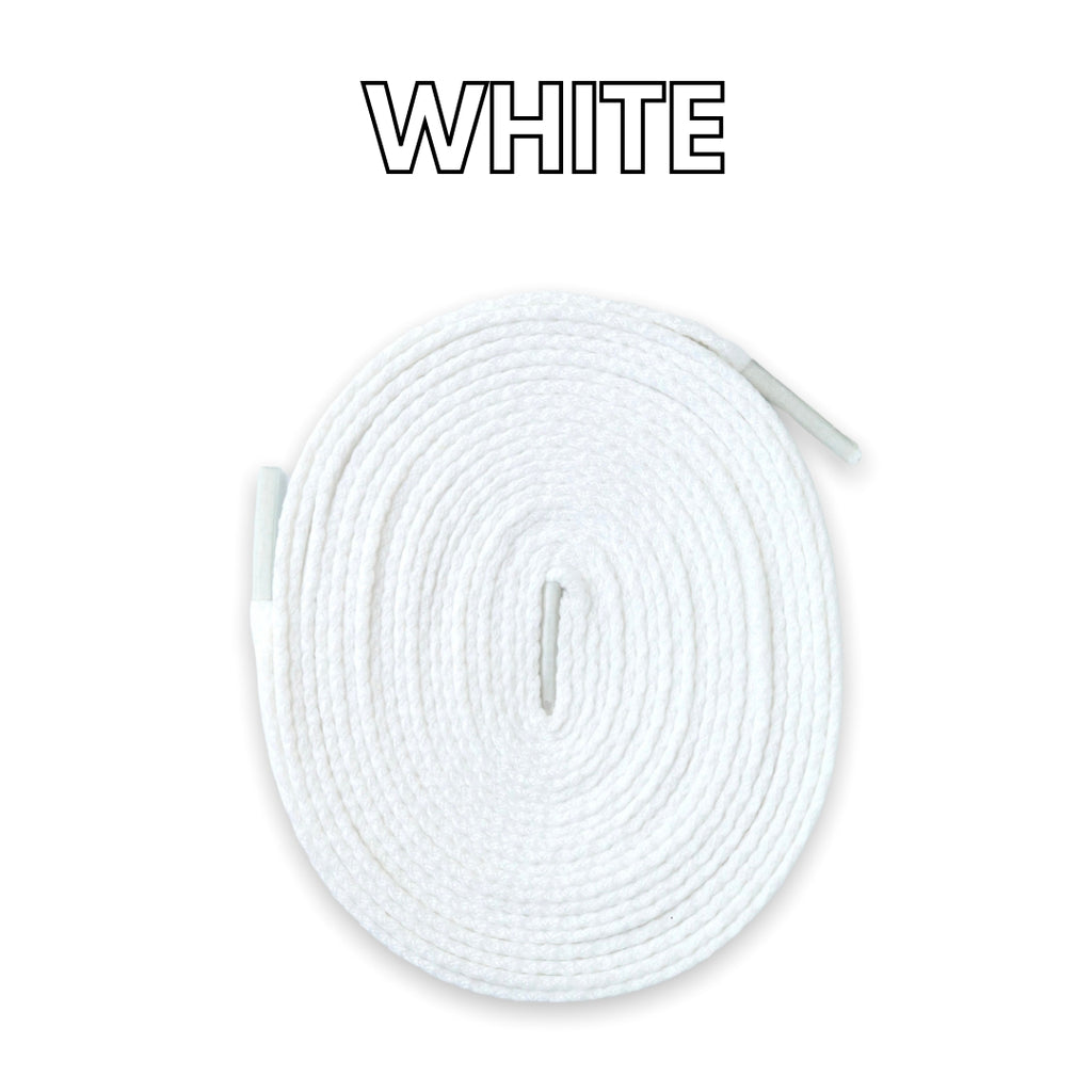 Flat White Shoelaces | Where to buy them? | Slickieslaces